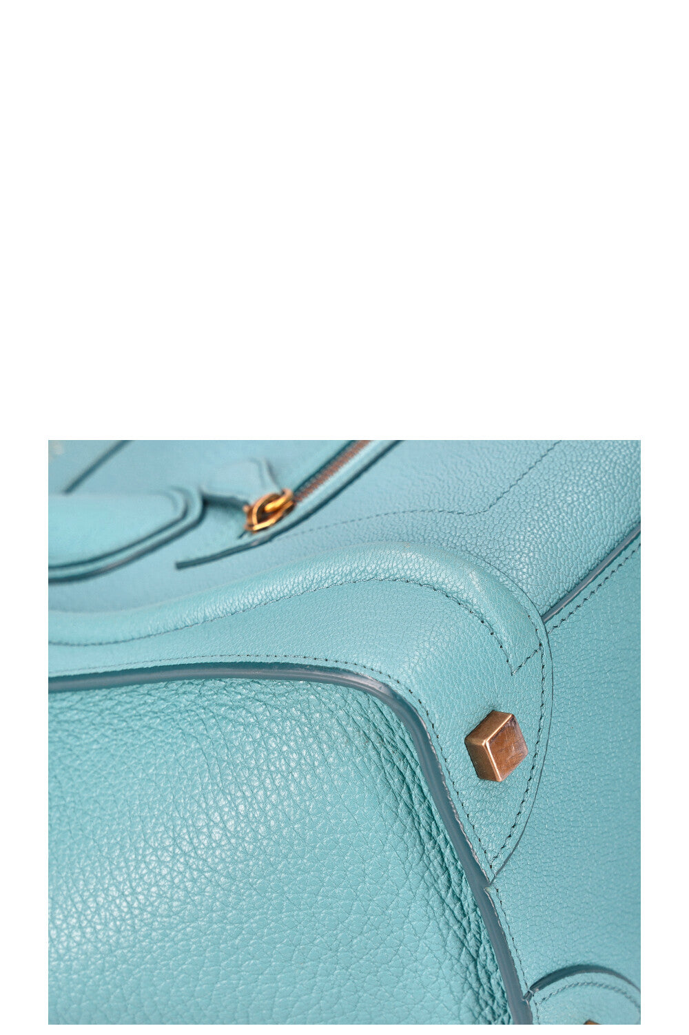 CÉLINE Micro Luggage Turquoise Micro