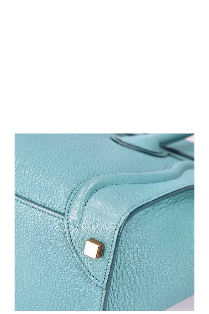 CÉLINE Micro Luggage Turquoise Micro