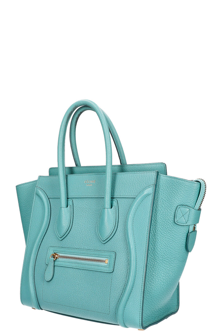 CÉLINE Micro Luggage Turquoise Micro