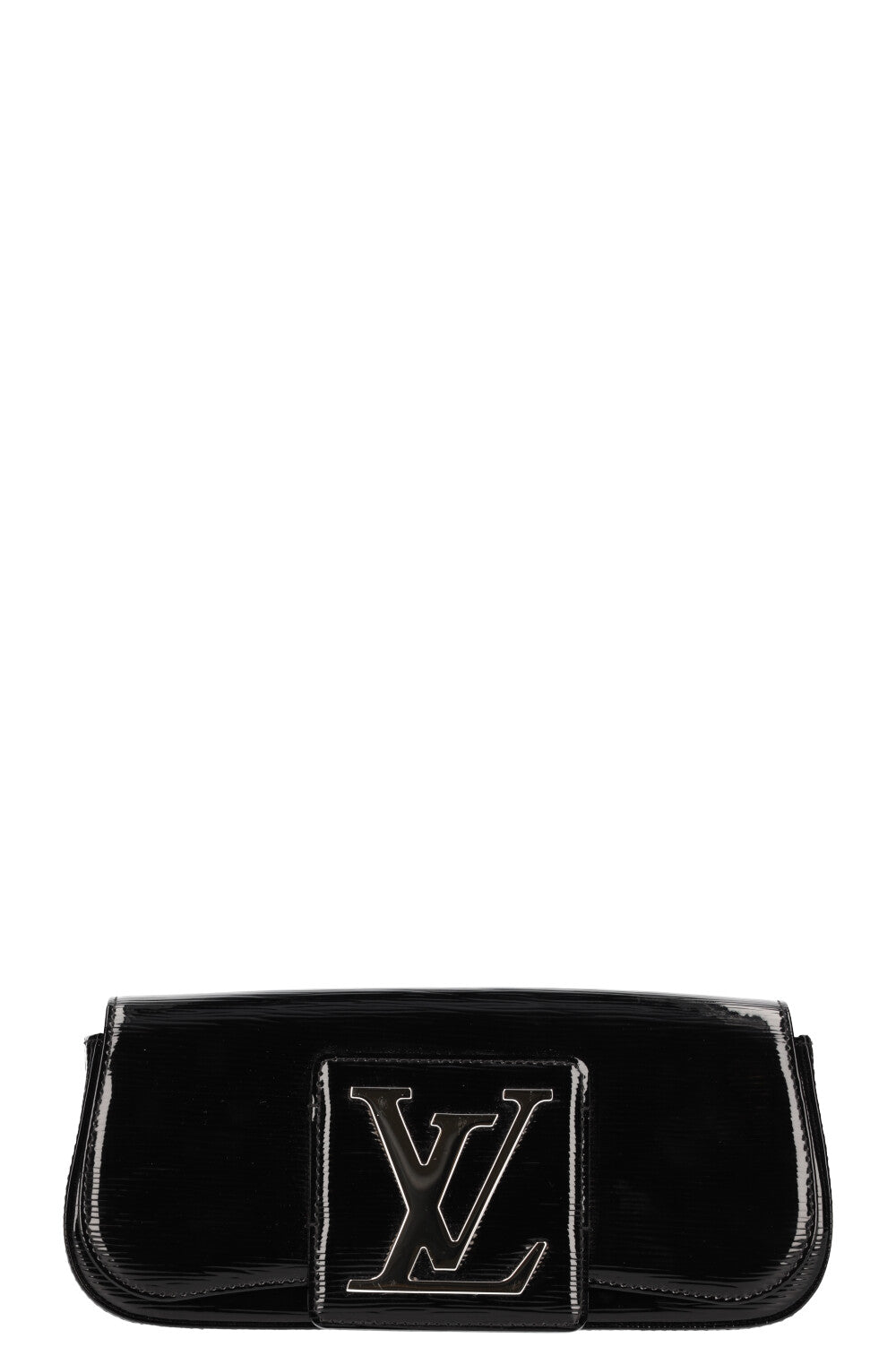 LOUIS VUITTON Sobe Clutch Patent Epi Black