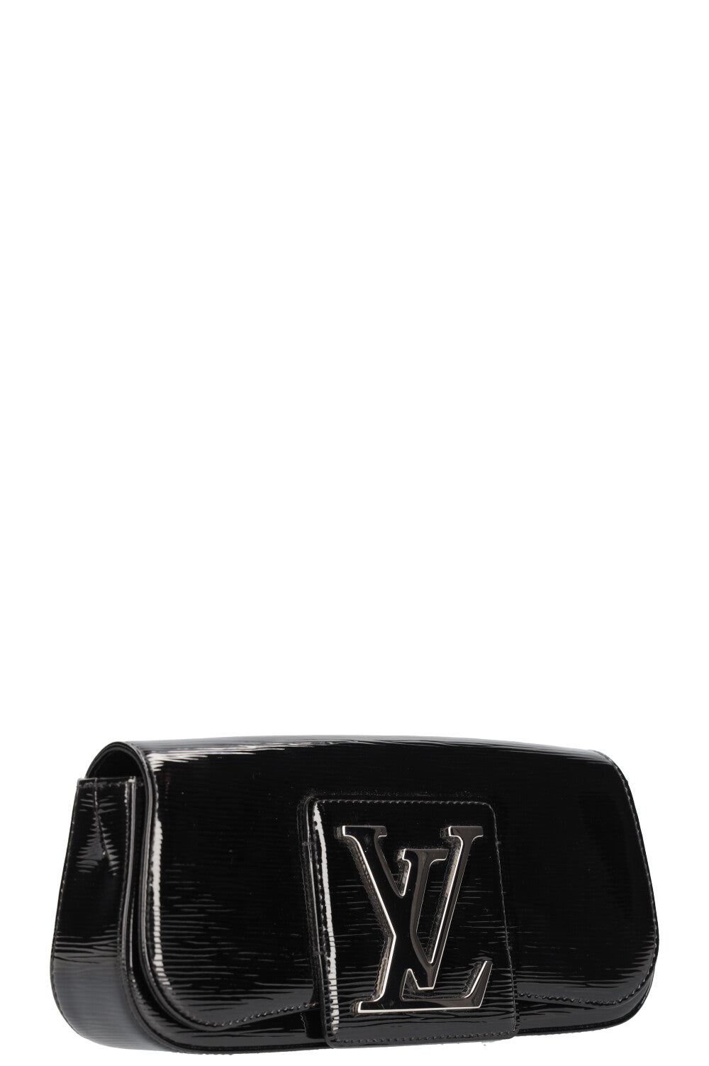 LOUIS VUITTON Sobe Clutch Patent Epi Black