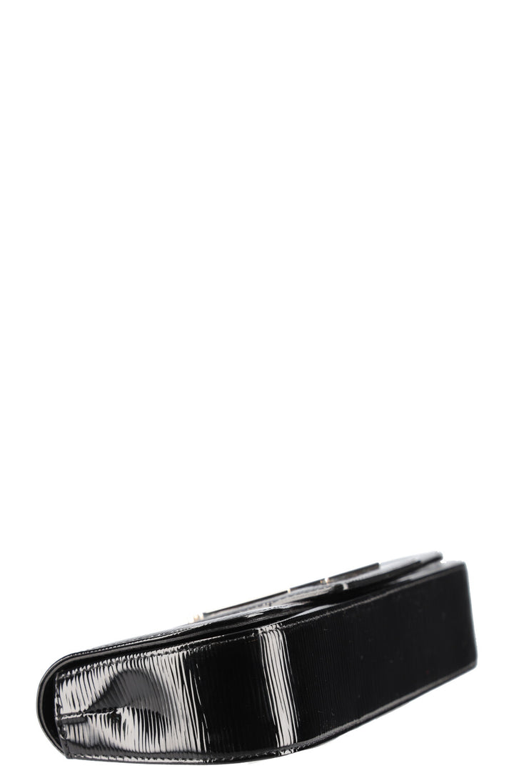 LOUIS VUITTON Sobe Clutch Patent Epi Black