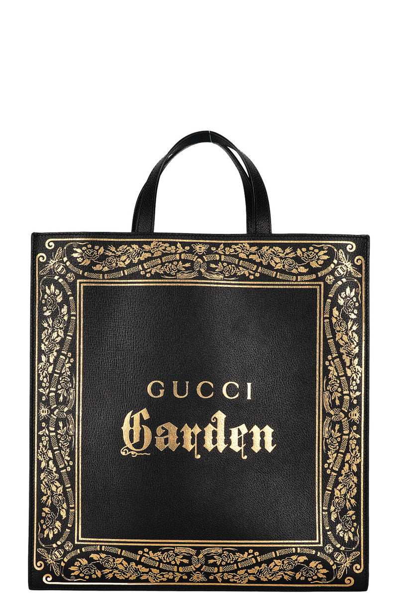 GUCCI Butterfly Convertible Soft Open Tote Black