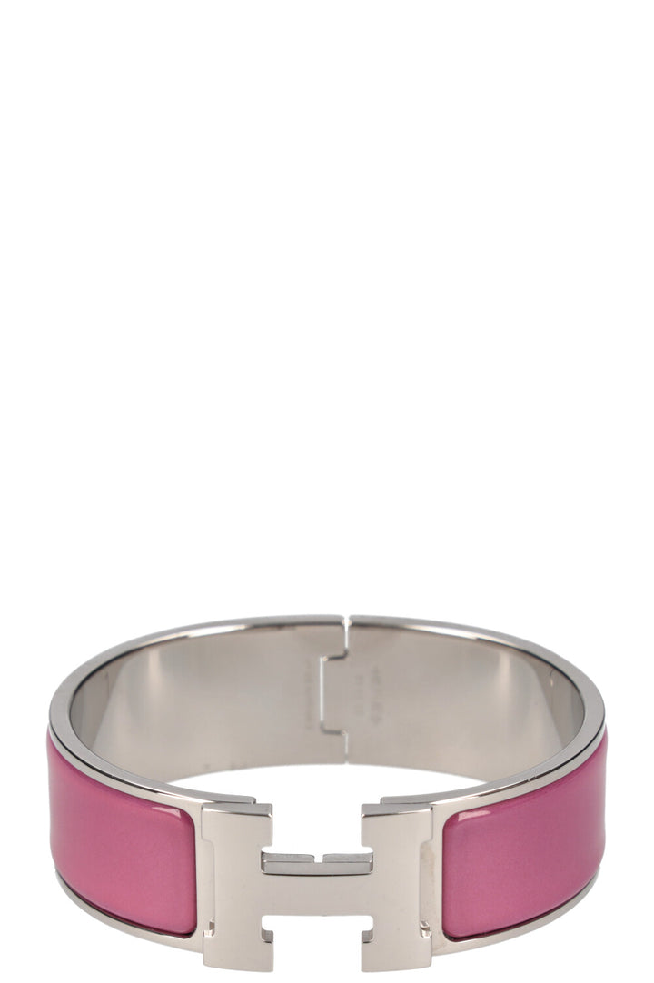 HERMÈS Clic H Bracelet Rose Pink