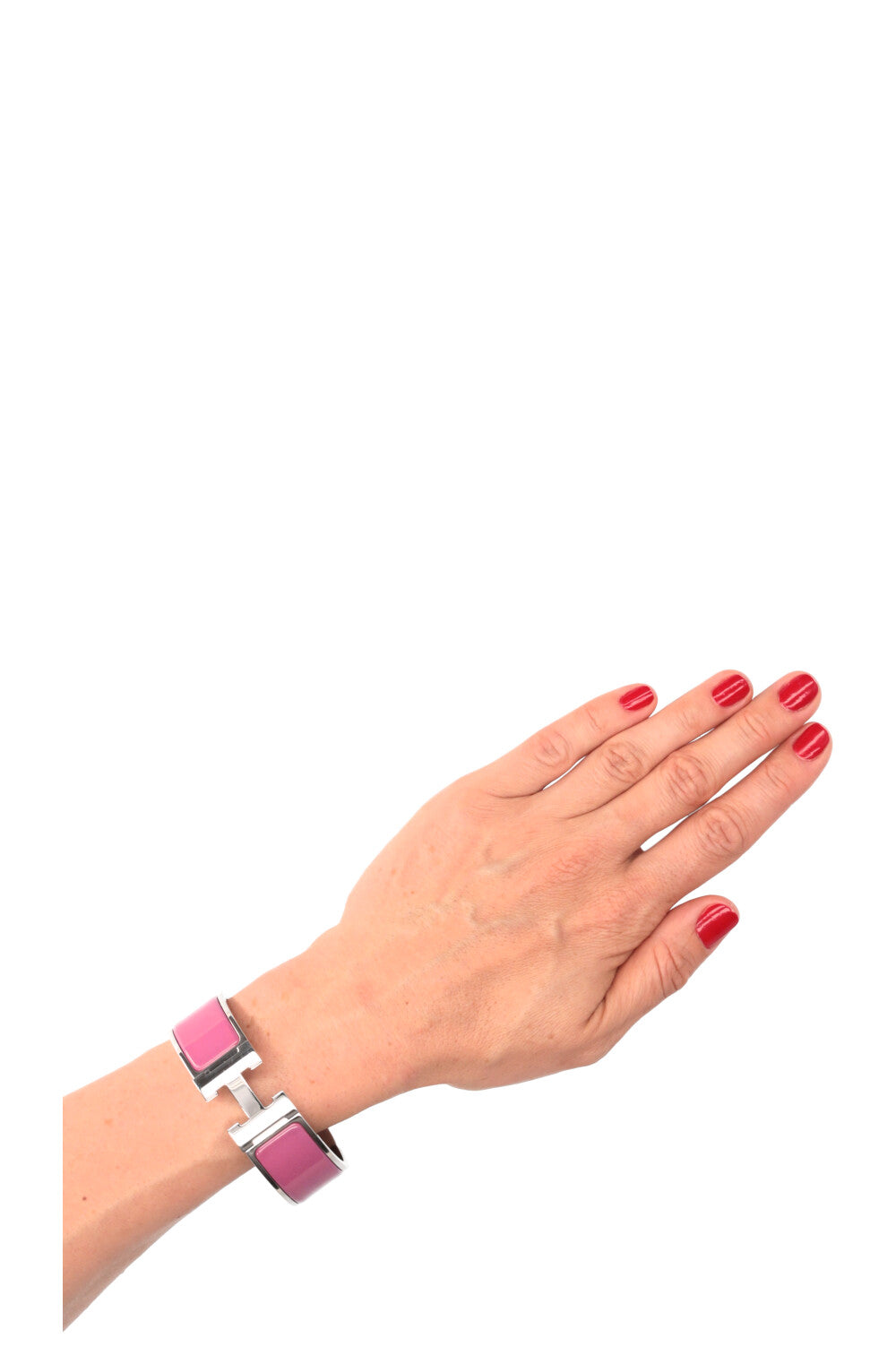 HERMÈS Clic H Bracelet Rose Pink