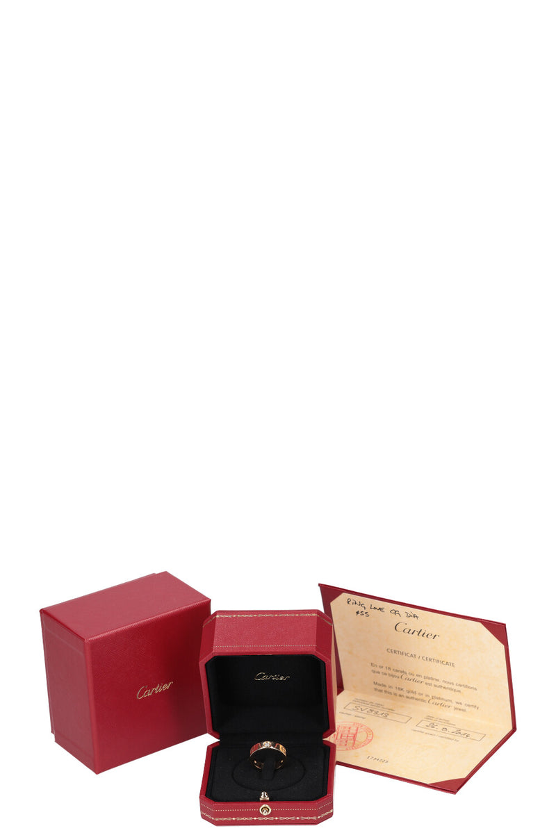 CARTIER Love Ring 3 Diamonds
