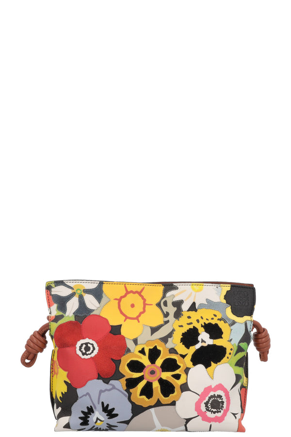 LOEWE x Joe Brainard Mini Pansies Flamenco Pouch