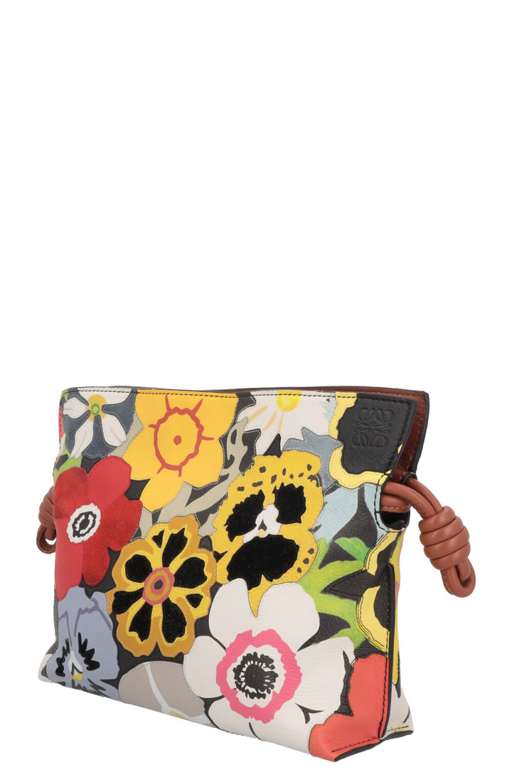 LOEWE x Joe Brainard Mini Pansies Flamenco Pouch