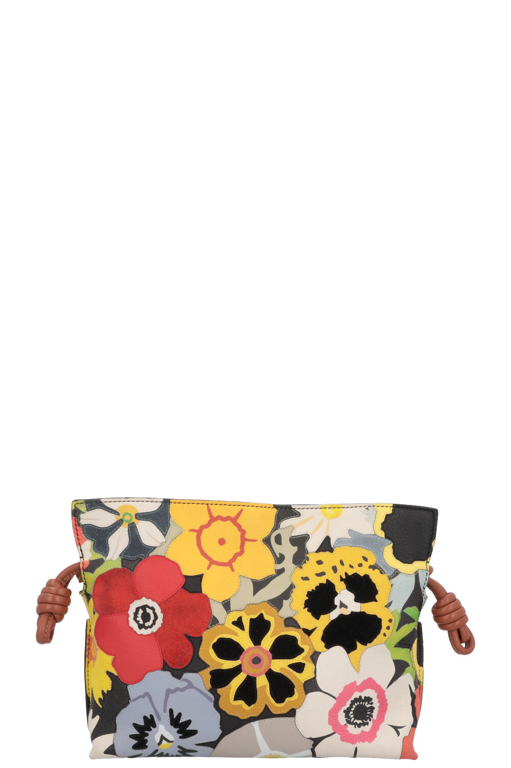 LOEWE x Joe Brainard Mini Pansies Flamenco Pouch