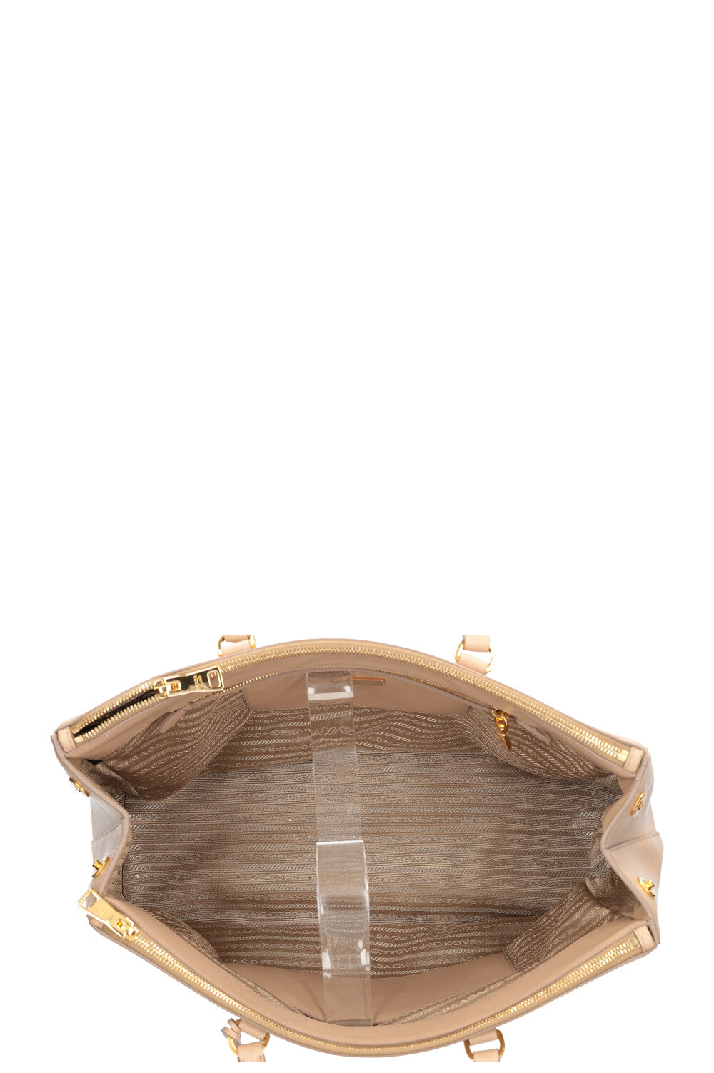 PRADA Galleria Extra Large Handbag Saffiano Beige