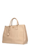 PRADA Galleria Extra Large Handbag Saffiano Beige