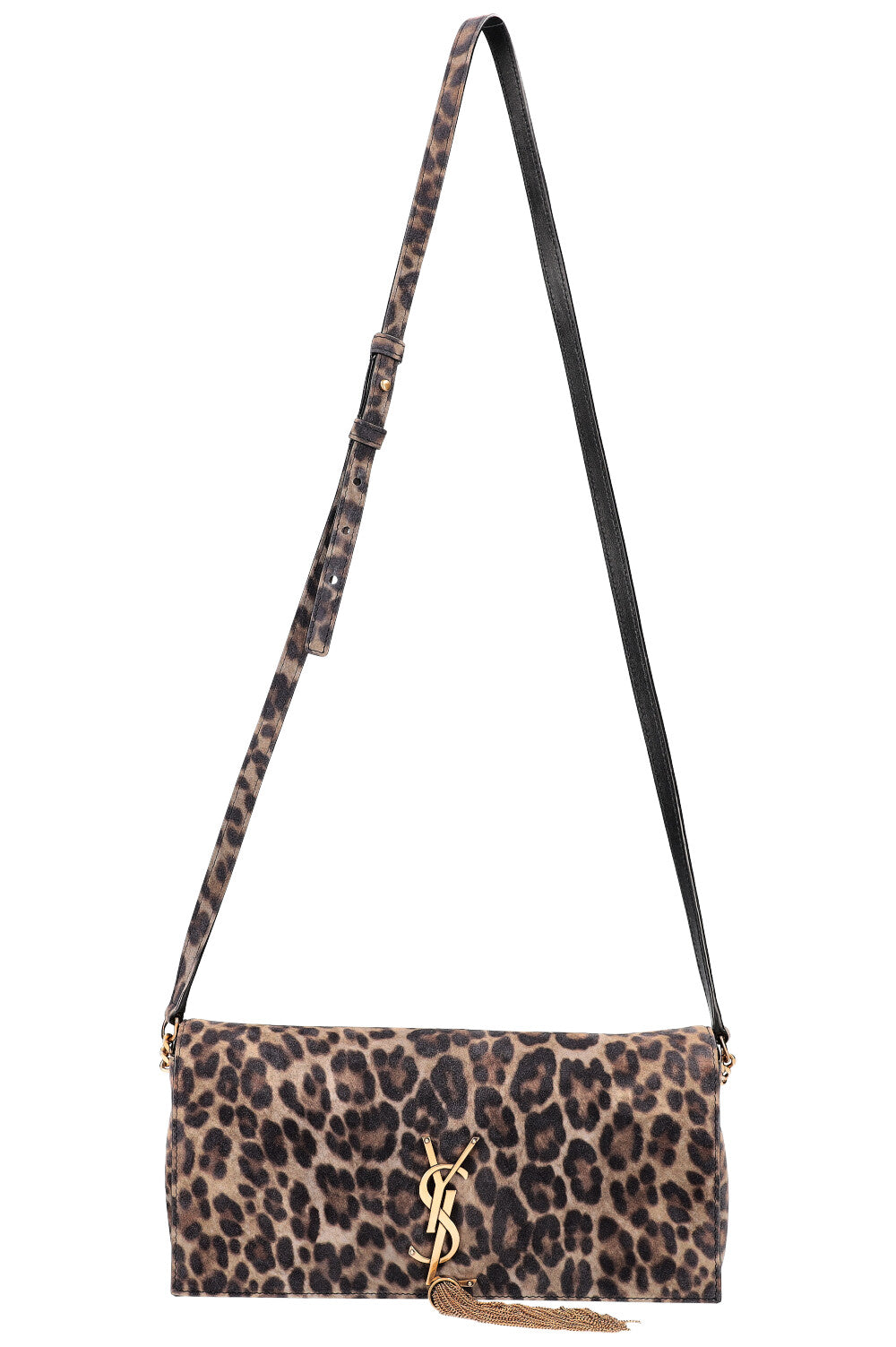 SAINT LAURENT 2020 Kate Tassell Flap Bag Leopard Print