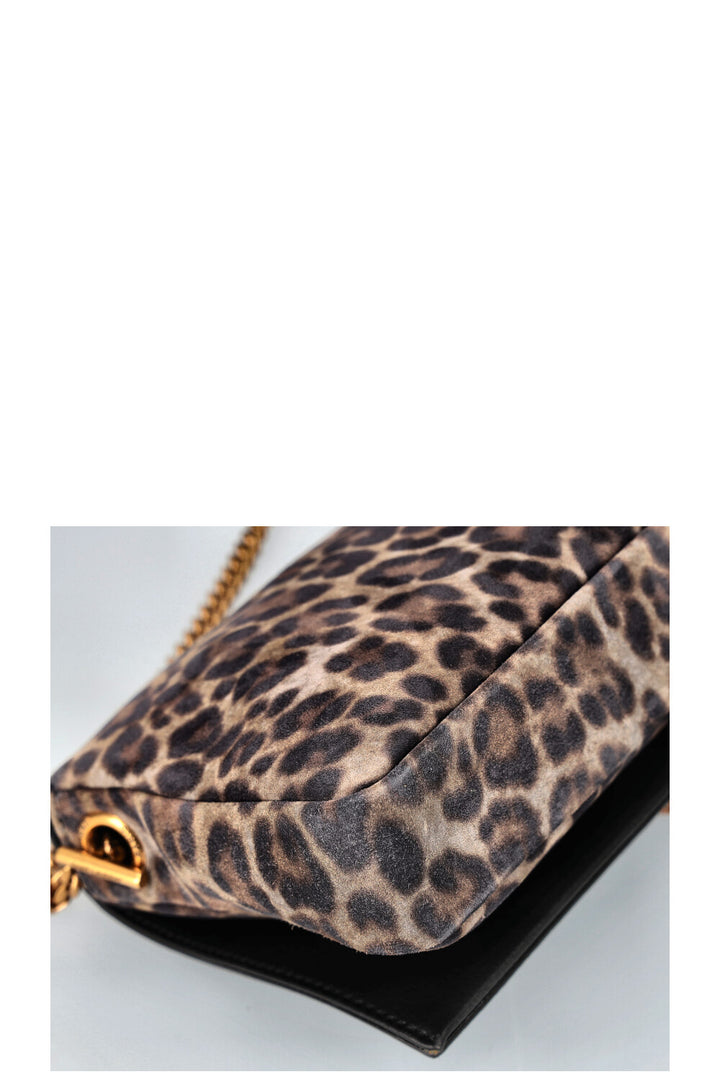 SAINT LAURENT 2020 Kate Tassell Flap Bag Imprimé Léopard