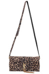 SAINT LAURENT 2020 Kate Tassell Flap Bag Leopard Print