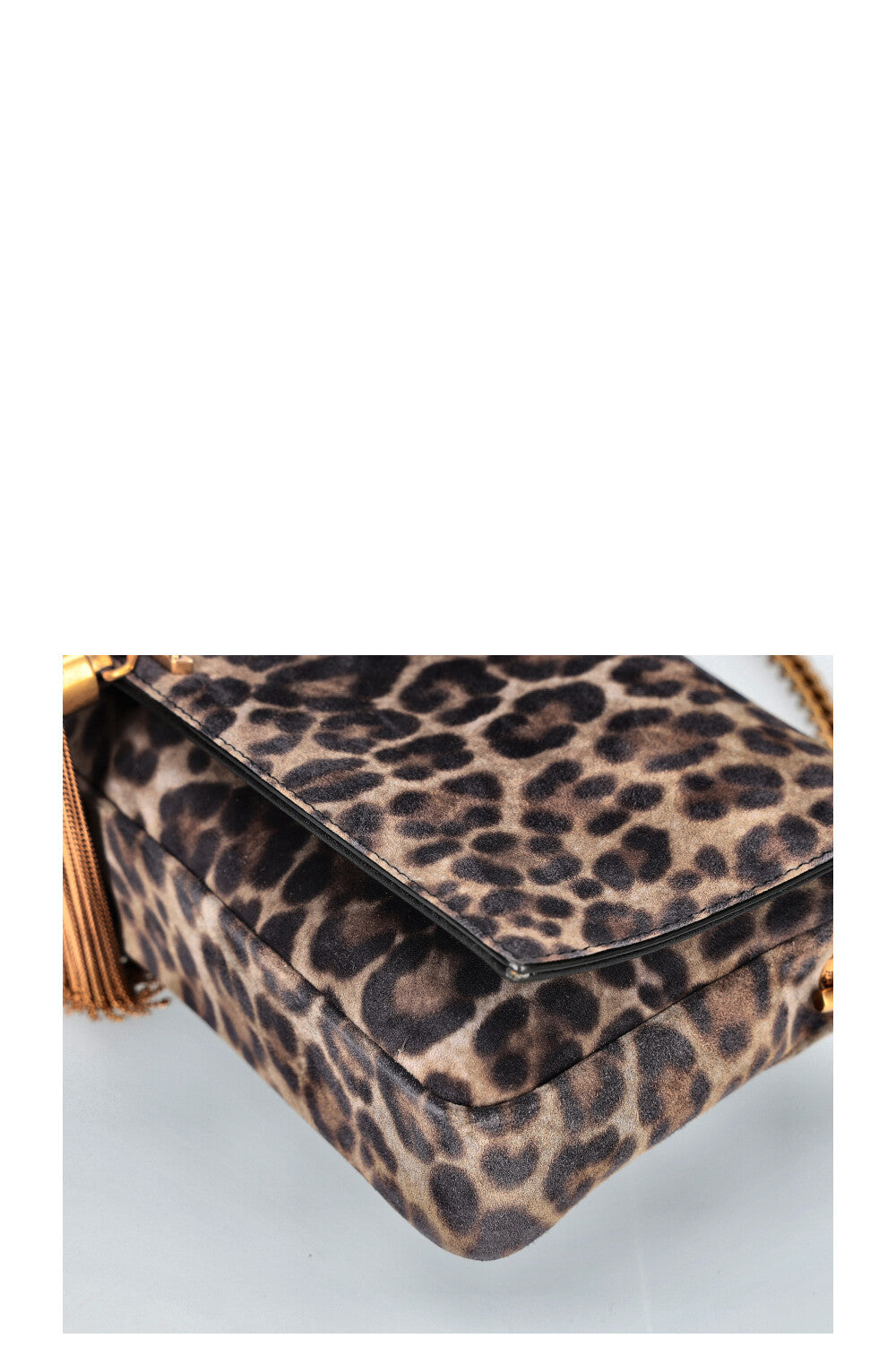 SAINT LAURENT 2020 Kate Tassell Flap Bag Imprimé Léopard