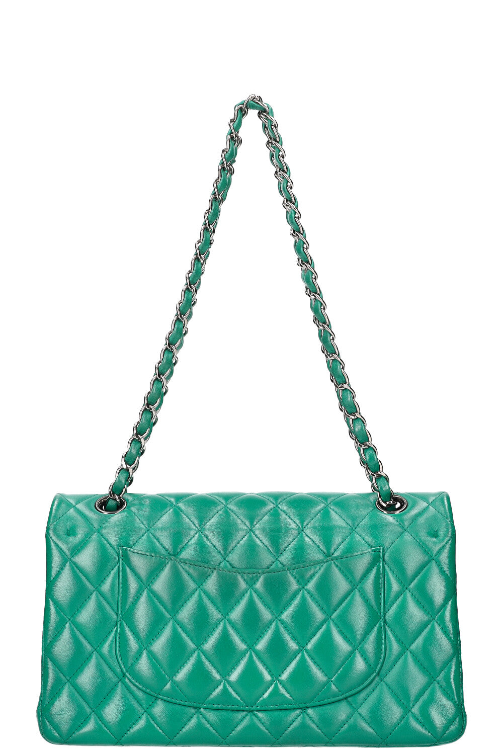 CHANEL Double Flap Bag Medium Green