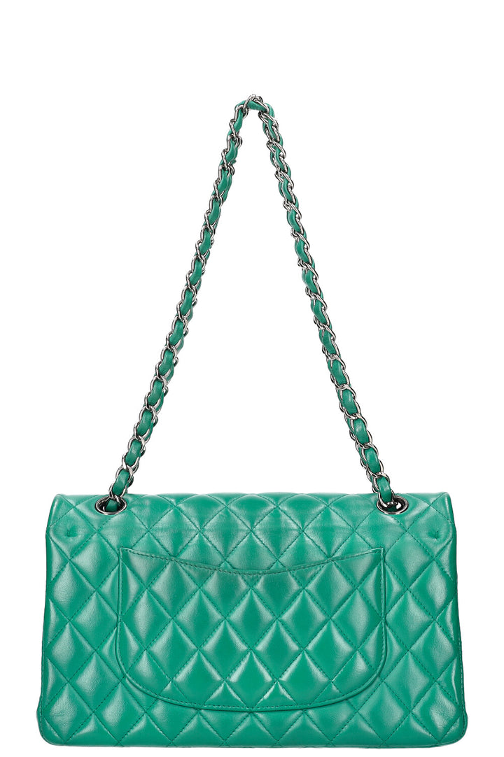 CHANEL Double Flap Bag Medium Green