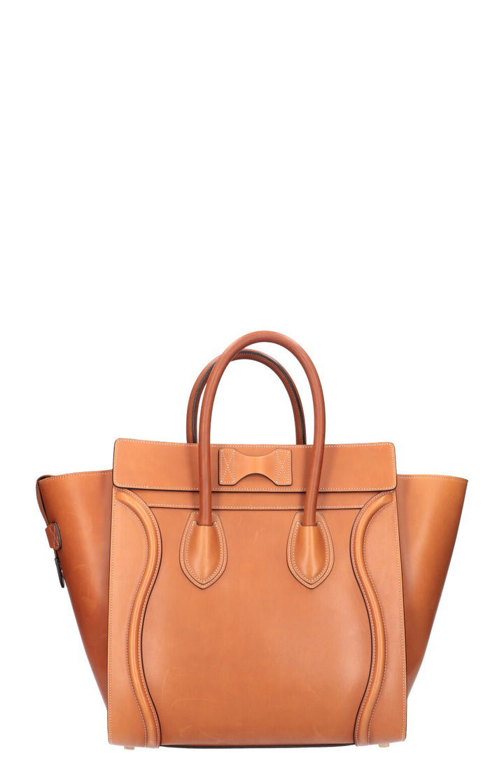 CÉLINE Mini Luggage Natural Calfskin Tan