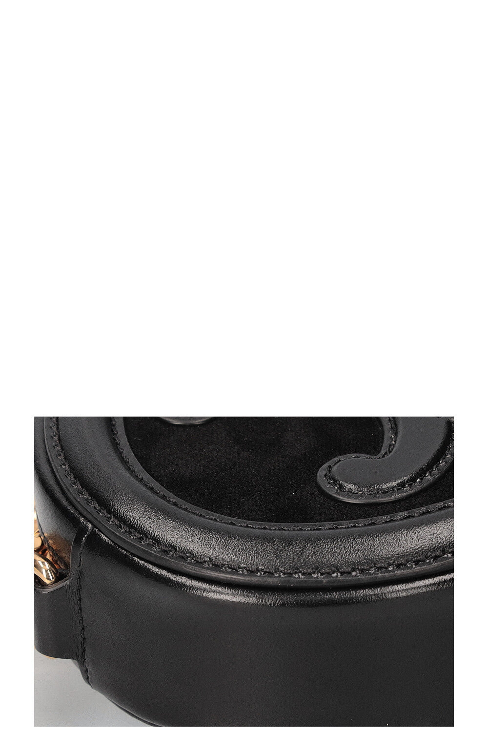 CELINE Triomphe Oval Crossbody Bag Black