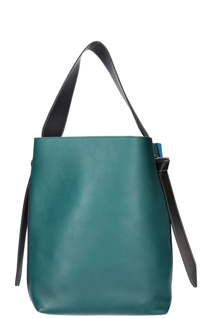 CÉLINE Twisted Cabas Tote Bag Tricolor Blue Green