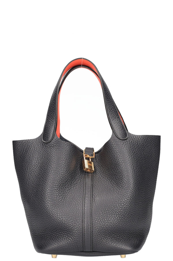 HERMÈS Picotin 22 Clemence Bleu Nuit