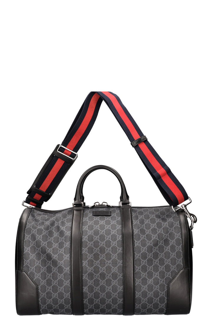 GUCCI Soft GG Supreme Carry On Duffel Bag Grey