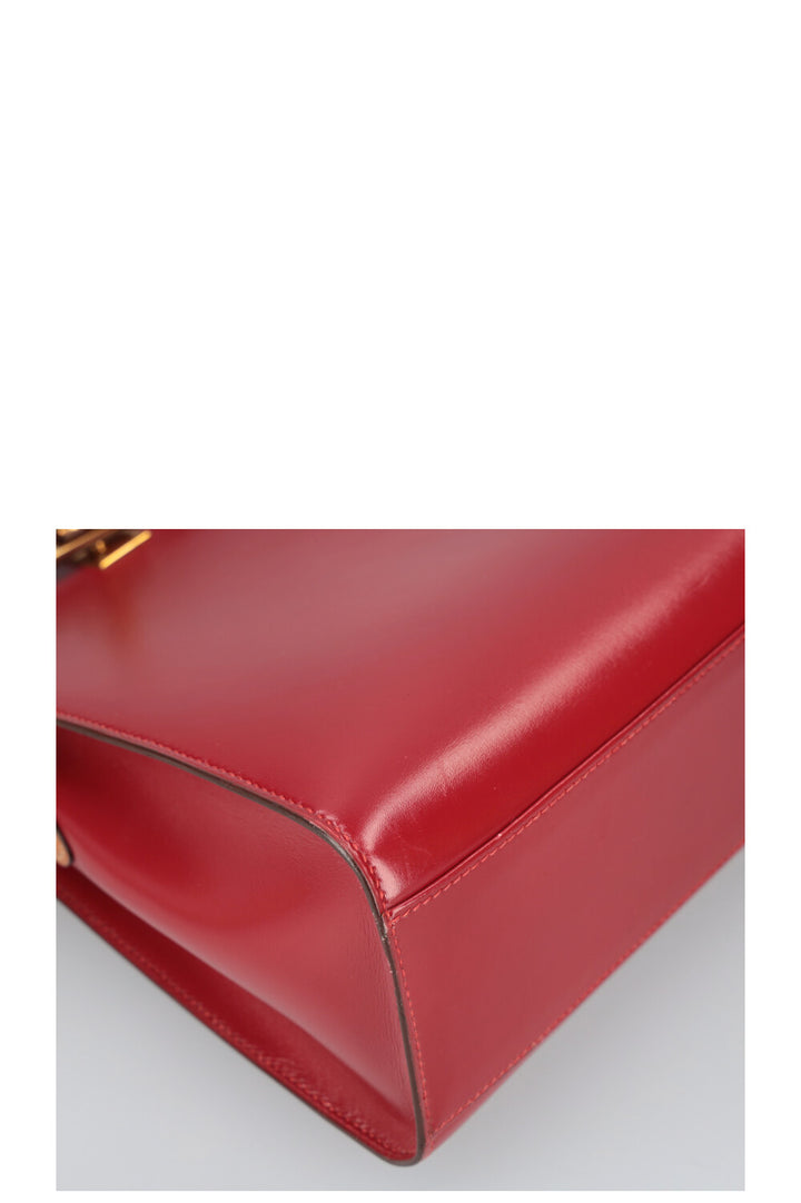 HERMÈS Kelly Sport 20 PM Coffret Rouge Or