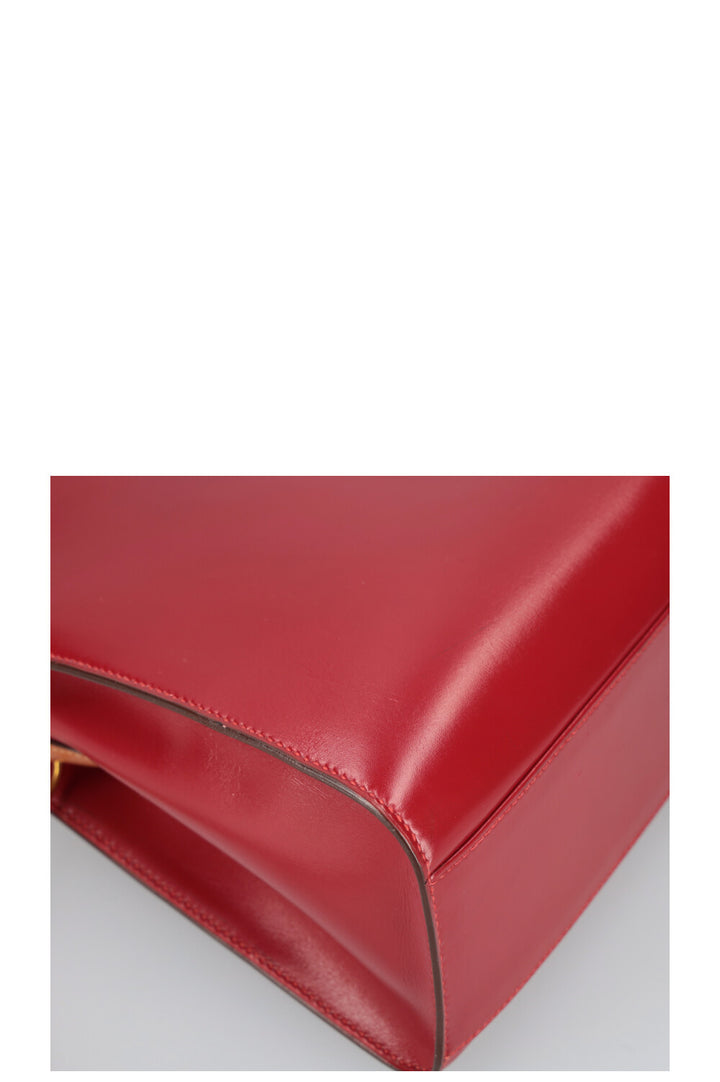 HERMÈS Kelly Sport 20 PM Coffret Rouge Or