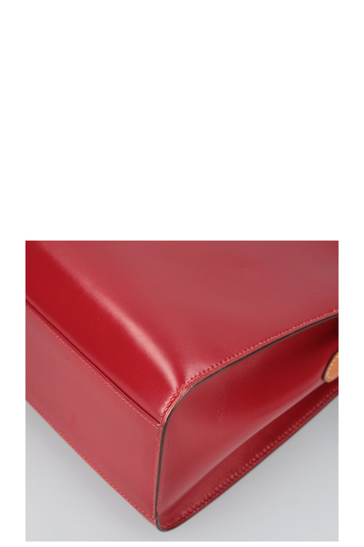 HERMÈS Kelly Sport 20 PM Coffret Rouge Or