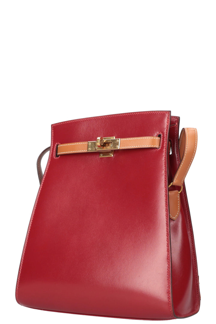 HERMÈS Kelly Sport 20 PM Coffret Rouge Or