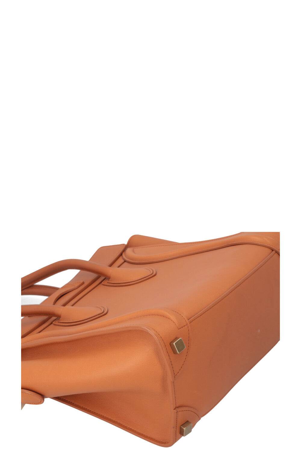 CELINE Micro Luggage Bag Leather Camel