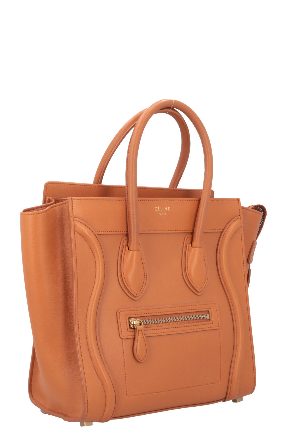 CELINE Micro Luggage Bag Leather Camel – REAWAKE