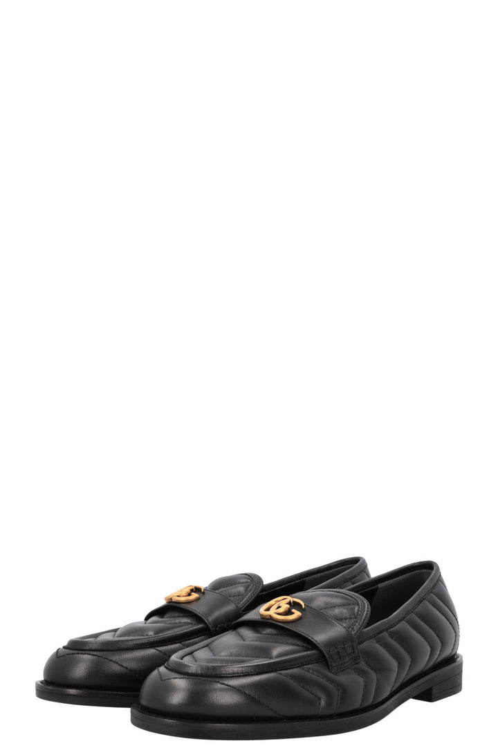 GUCCI Marmont Quilted Leather Loafers Black