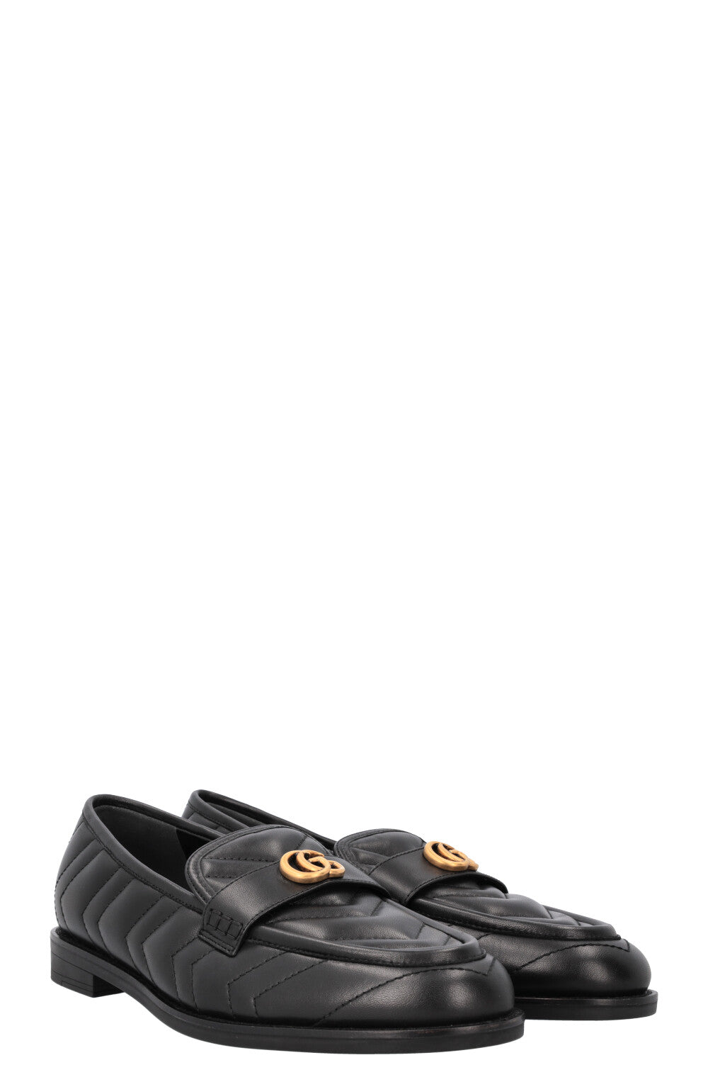GUCCI Marmont Quilted Leather Loafers Black
