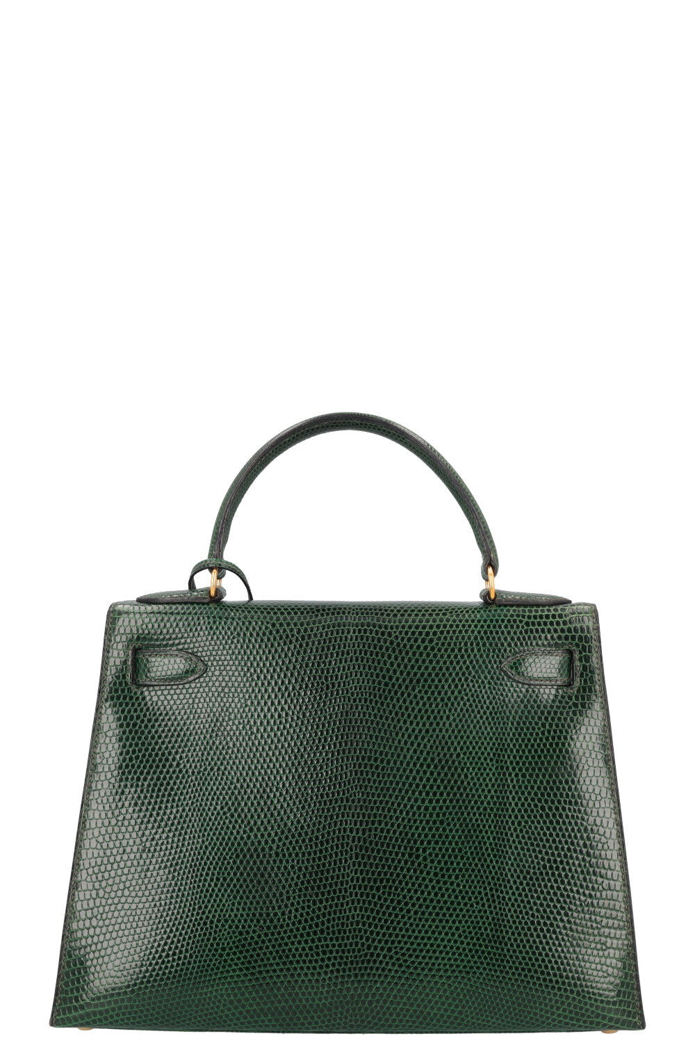 HERMÈS Kelly 28 Lizard Vert Emeraude