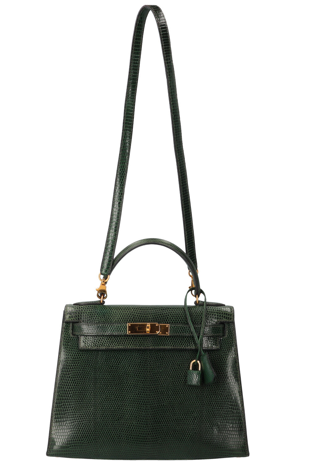 HERMÈS Kelly 28 Lizard Vert Emeraude – REAWAKE