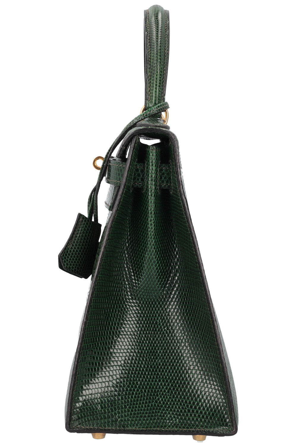 HERMÈS Kelly 28 Lizard Vert Emeraude