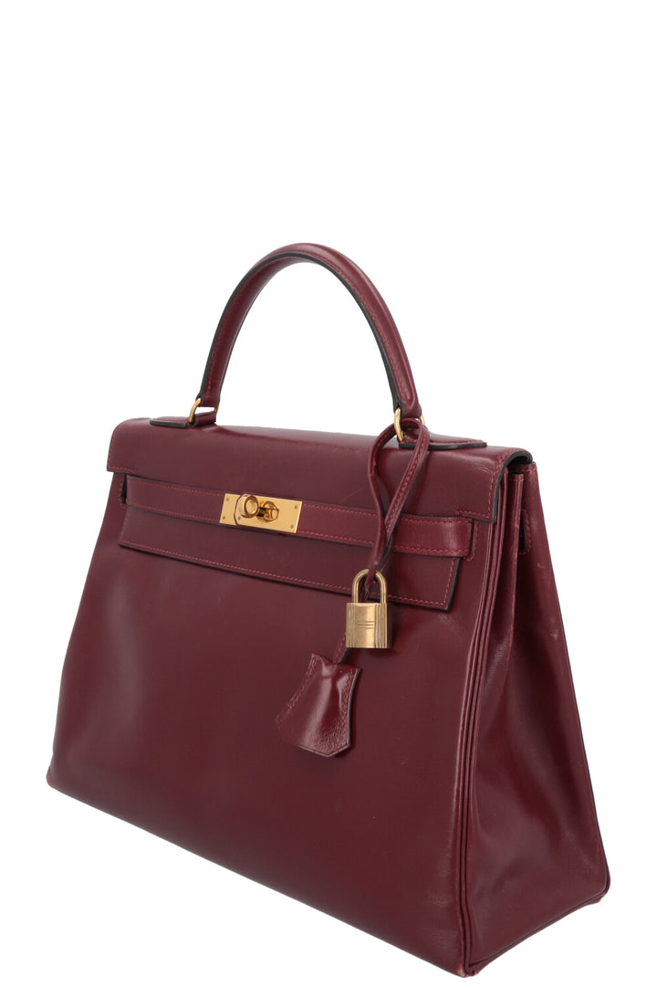 HERMÈS Kelly 32 Rouge Box Rouge H