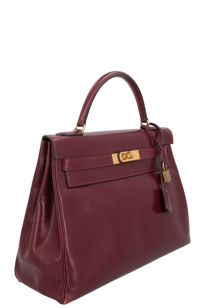 HERMÈS Kelly 32 Rouge Box Rouge H