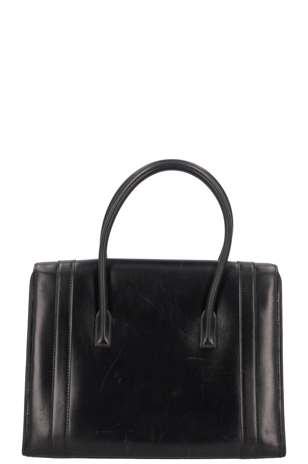 HERMÈS Drag Top Handle Bag Black Box