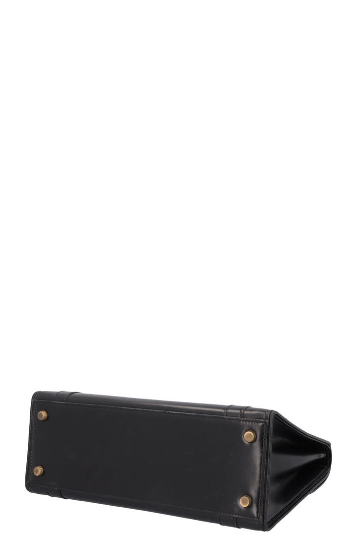 HERMÈS Drag Top Handle Bag Black Box