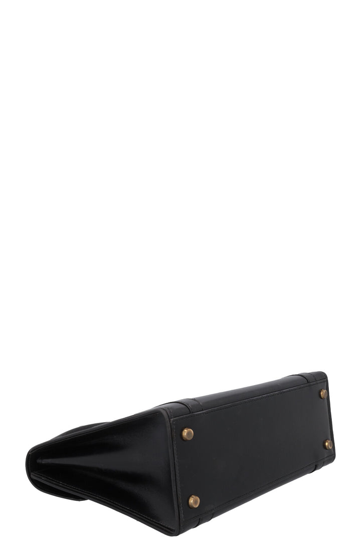 HERMÈS Drag Top Handle Bag Black Box