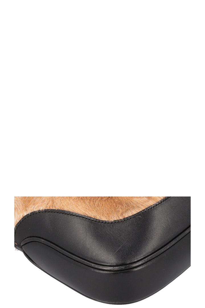 GUCCI Jackie Bag Poil de Poney Noir Marron