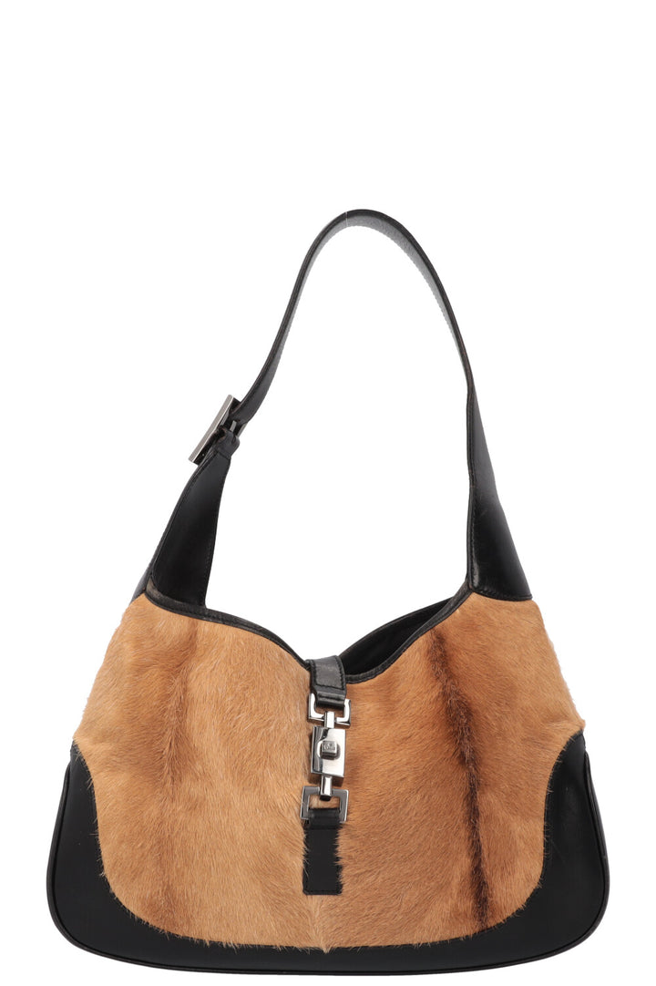 GUCCI Jackie Bag Poil de Poney Noir Marron