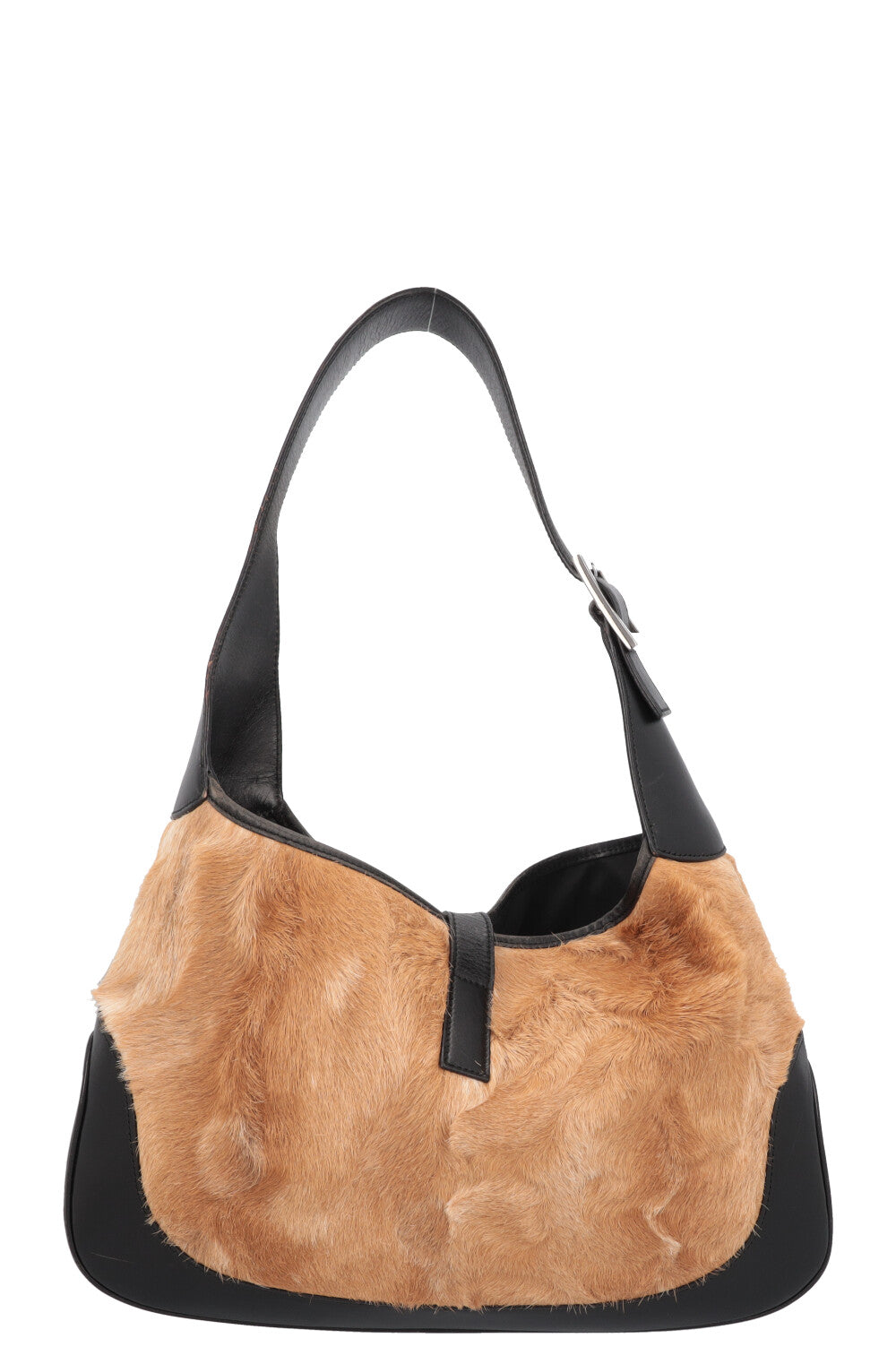 GUCCI Jackie Bag Poil de Poney Noir Marron