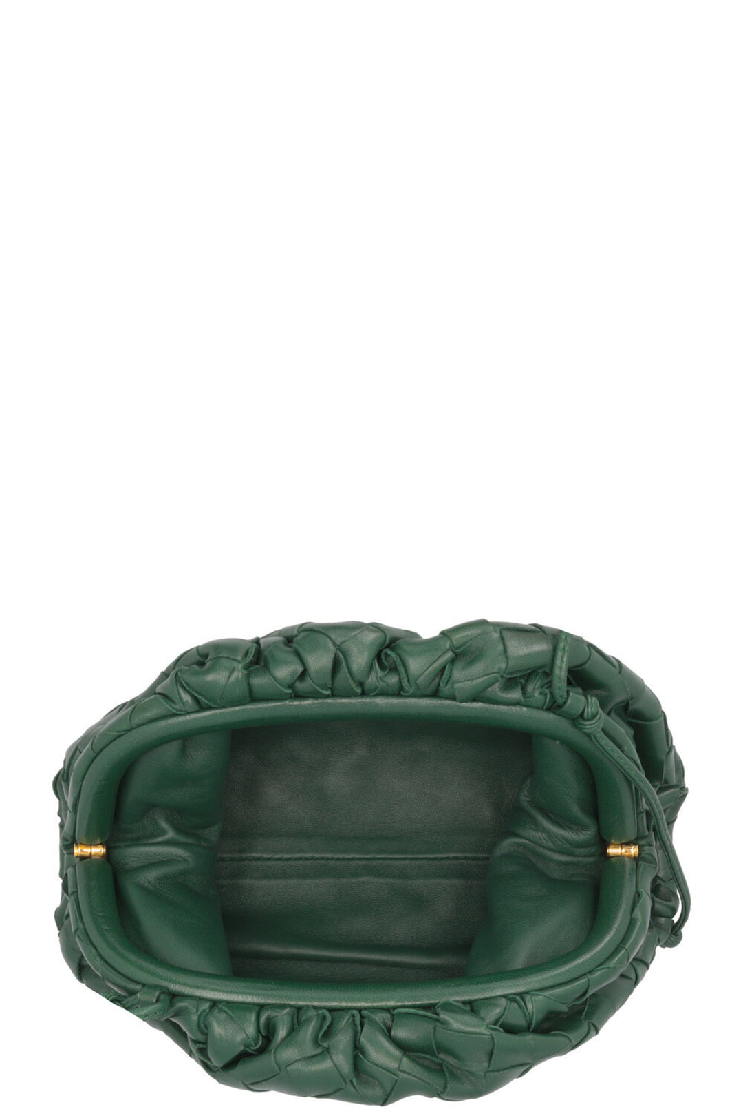 BOTTEGA VENETA The Mini Pouch Intrecciato Green