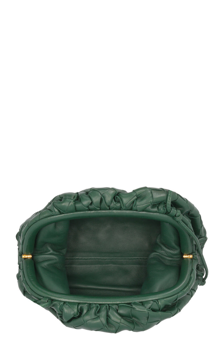 BOTTEGA VENETA The Mini Pouch Intrecciato Green
