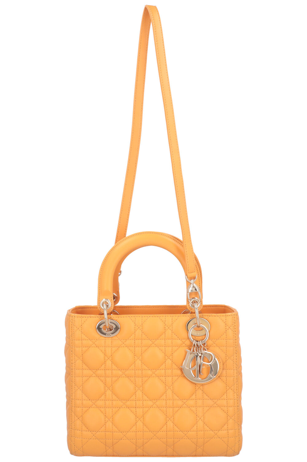 CHRISTIAN DIOR Medium Lady Dior Yellow