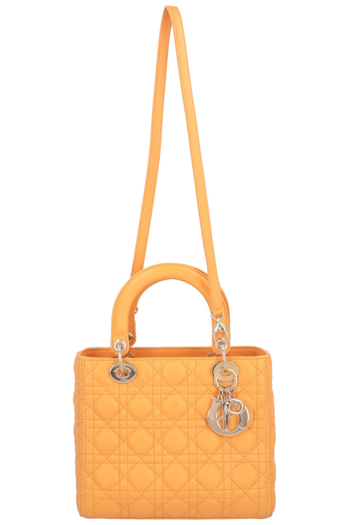 CHRISTIAN DIOR Medium Lady Dior Yellow
