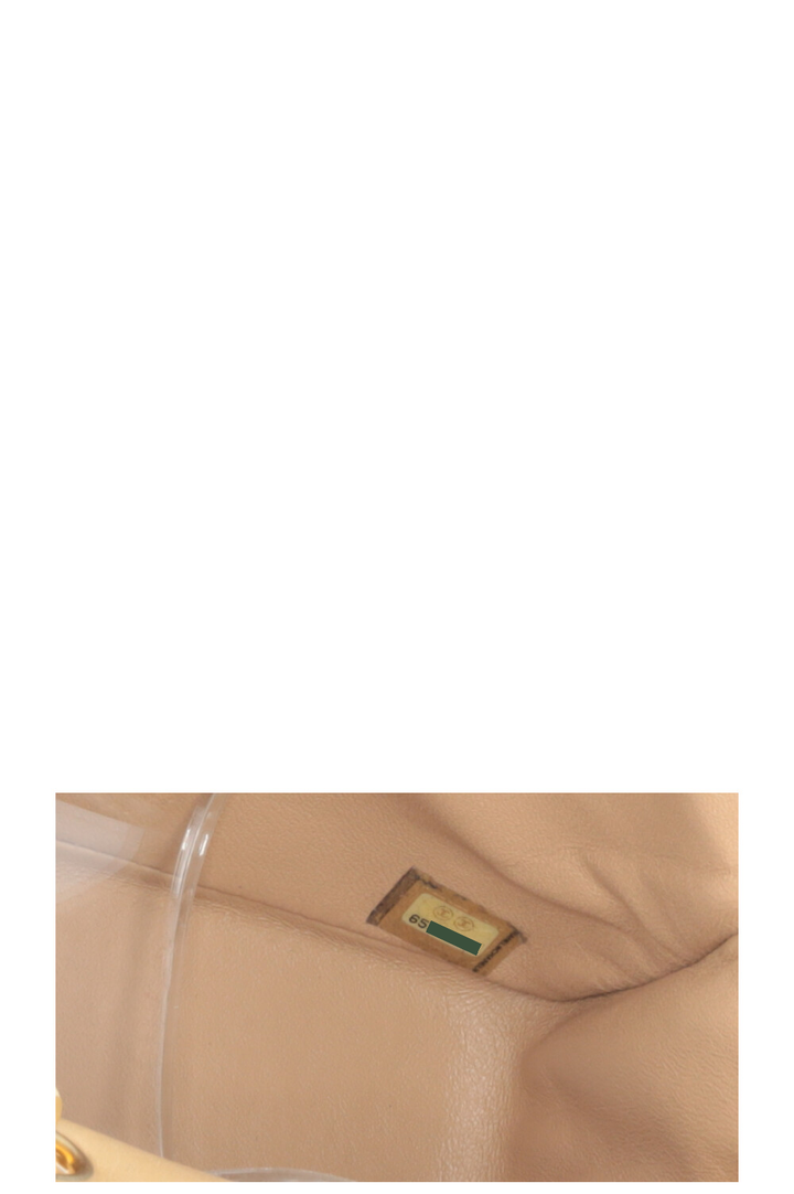 CHANEL Mini Square Flap Bag Beige